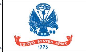 MF002 - United States Army Flag - Drapeau de l'armée américaine - EN STOCK