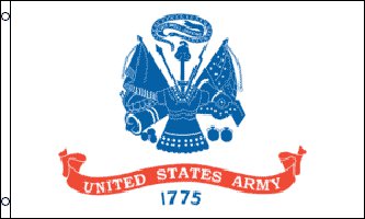 MF002 - United States Army Flag - Drapeau de l'armée américaine - EN STOCK