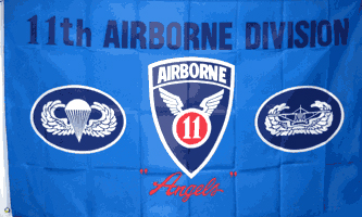 MF023 - 11th Airborne Division Flag - Drapeau de la 11ème Airborne Division - EN STOCK