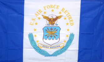 MF032 - U.S. Air Force Retired Flag - Drapeau des vétérans de l'armée de l air américaine - EN STOCK