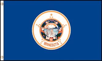 Minnesota Flag - Drapeau de l'état américain du MINNESOTA - EN STOCK