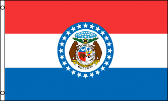 Missouri Flag - Drapeau de l'état américain du MISSOURI - EN STOCK