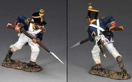 NA280 - French Voltigeur Charging with Bayonet