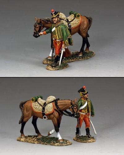 NA301 - Hussar Walking with Horse