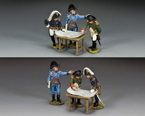 NA448 - Planning the Battle (Napoléon with a senior Ordnance officer and one of his Generals de Brigade)