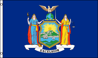 New York Flag - Drapeau de l'état américain de NEW YORK - EN STOCK