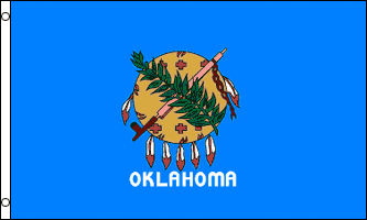 Oklahoma Flag - Drapeau de l'état américain de l' OKLAHOMA - EN STOCK