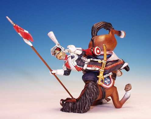 PL11 - Polish Lancers - Trooper, falling from collapsing horse