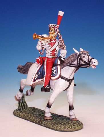 PL7 - Polish Lancers - Trumpeter, blowing trumpet
