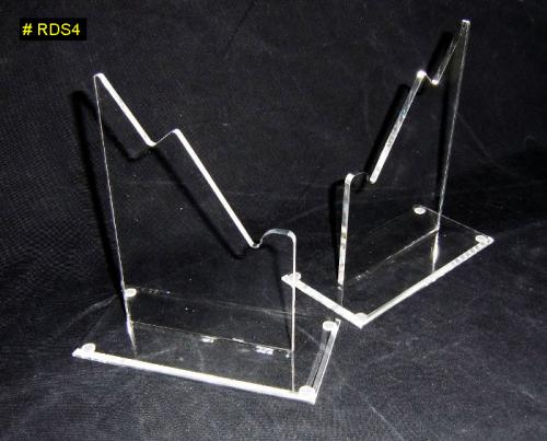 RDS4 - Single Sword Stand  - Présentoirs simples en acrylique transparent pour épée, baïonette ou sabre (17 X 7,7 X 17 cm) - EN STOCK