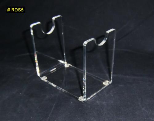 Lot De 2 Supports En Acrylique Transparent Pour Pistolets Jouets – 14x6,3x7,6 Cm, Fentes, Protection Filmée