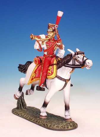 RL7 - Dutch Red Lancers - Trumpeter,blowing trumpet 