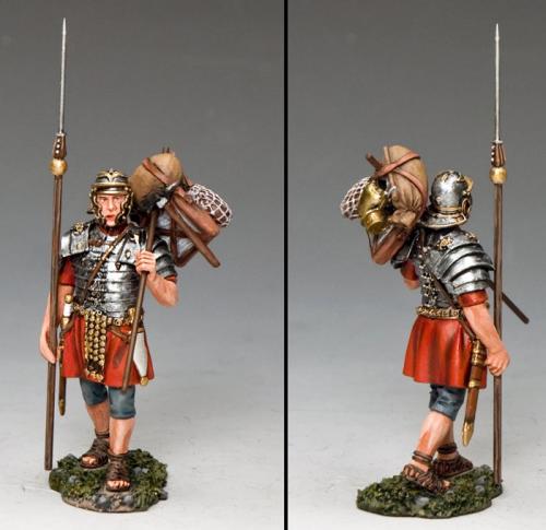 ROM013 - Marching Legionary with Marius Mule