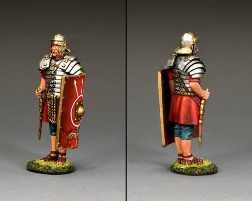 ROM048 - At Attention Roman Legionary with Gladius Sword 