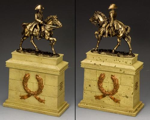 SP089-SA - Mounted Napoleon (Bronze) with Large Equestrian Statue plinth (Sandstone)