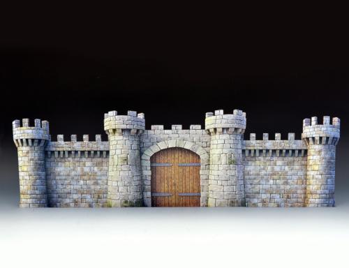 SP130 - The Castle Facade Backdrop en carton imprimé