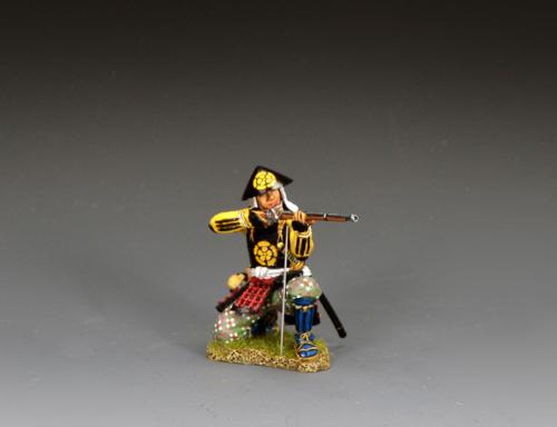 SW007 - Western Army Ashigaru Arquebusier Kneeling Firing - disponible début juillet