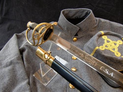 Sabre ACW - SLK4 - Sabre d'officier de cavalerie sudiste (Civil war CSA Cavalry Officer's Sword) - EN STOCK