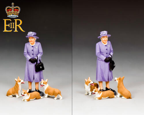 TR014 - The Queen Elizabeth II and her Corgis (Royal Purpel)