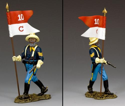 TRW116 - Buffalo Soldiers Sergeant with Guidon
