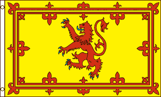 The Lion Rampant of Scotland - L'étendard royal d Écosse était utilisé par les rois d Écosse du XIIe siècle jusqu'à l Union des Couronnes de 1603 - EN STOCK