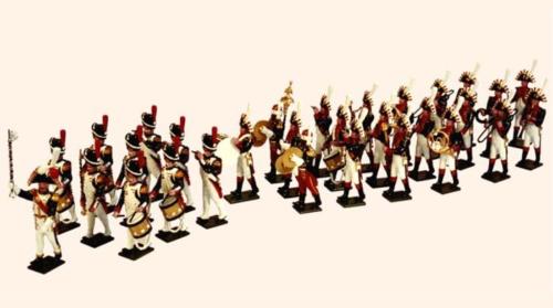 Tradition of London - 089 - The Band 30 figures of the Imperial Guard Grenadiers 1810 (Drum Major Senot, the Fifes and Drums and Musicians of the Imperial Guard Band) - disponible sur commande