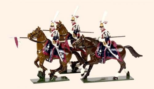 Tradition of London - set N° 702 - Three Polish Lancers, of the Imperial Guard, Painted - disponible sur commande