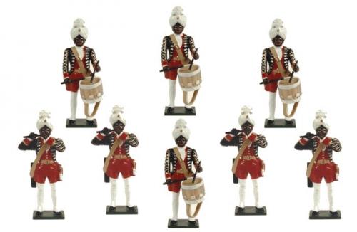 Tradition of London - set N° PG3 - The Fifes and Drums Potsdam Giant Grenadiers, Painted - disponible sur commande