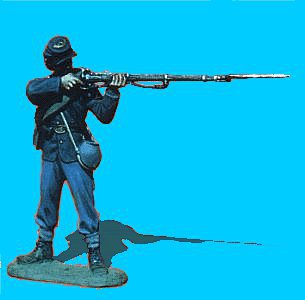 U03 - Standing - Firing 54mm Union infantry (unpainted kit) - EN STOCK