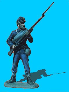 U04 - Standing - Rifle at ready. 54mm Union infantry (unpainted kit) - EN STOCK