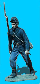 U15 - Advancing - Shoulder arms. 54mm Union infantry (unpainted kit) - EN STOCK