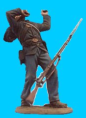 U25 - Falling backward - Wounded. 54mm Union infantry (unpainted kit) - EN STOCK