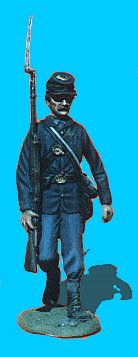 U02 - Walking with Shoulder Arms. 54mm Union infantry (unpainted kit) - EN STOCK