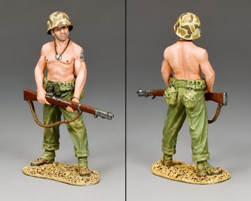 USMC040 - Bare-Chested Marine 