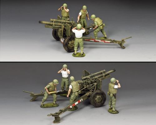 VN075 - The USMC Artillery 105mm Howitzer  Crew Set 