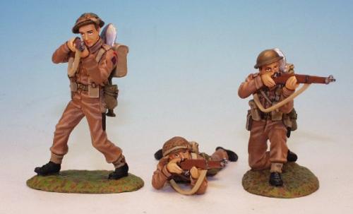 WBI1 - British Army '44, Three infantrymen, set 1