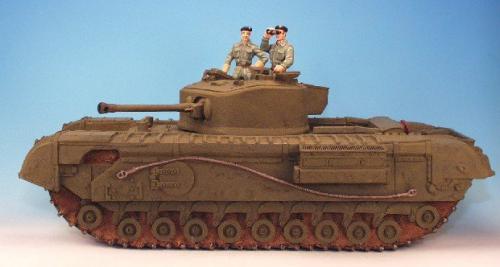 WBT1 - British Army '44, Churchill infantry tank with two crew men