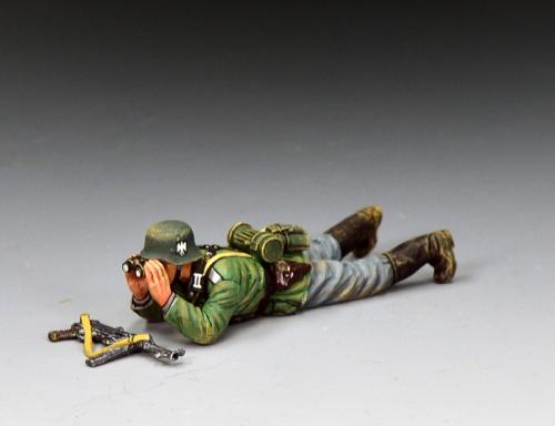 WH127 - Lying prone Wehrmacht Officer