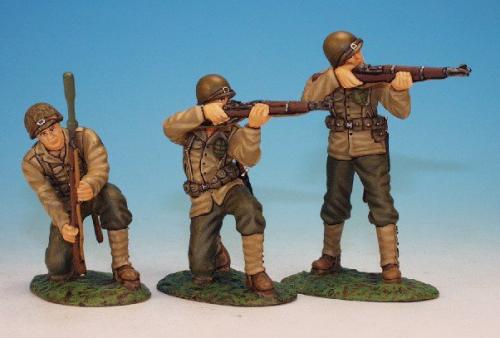 WUSI1 - United States Army '44, Three infantrymen, set 1