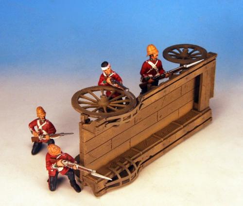 WZW.2 - Wagon, 4 24th Foot firing and loading