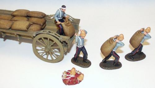 WZW.3 - Wagon being unloaded of Mealie bags 4 - 24th foot