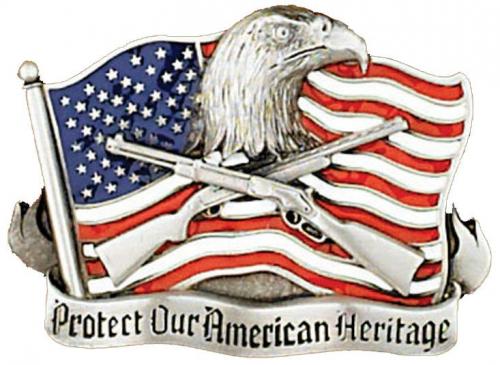 Boucle de ceinture - Belt Buckle G-4027 Protect our American Heritage - EN STOCK