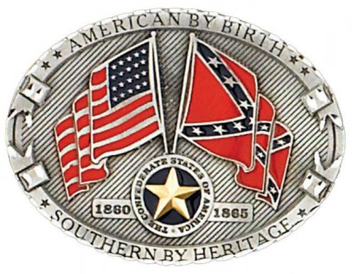 Boucle de ceinture - Buckle NJ-34 American by Birth Southern By Heritage - EN STOCK