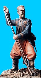 Z13 - 5th NY zouave ramming cartridge. 54mm Union zouaves (unpainted kit) - EN STOCK