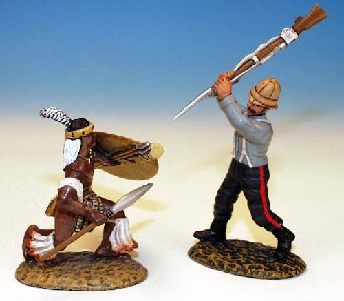 ZWH.1 - Hand to hand combat, 24th Foot attacking Zulu, set 1