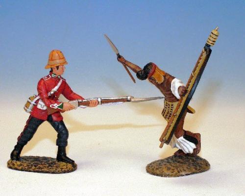 ZWH.2 - Hand to hand combat, 24th Foot attacking Zulu, set 2