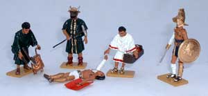 Roman gladiators (5 pers) set - pas de stock